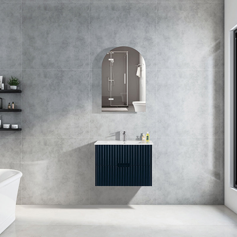 Elena Series Wall Hung Urban Grey 580x455x540mm Vanity with Stone Top & Ceramic Undermount Basin