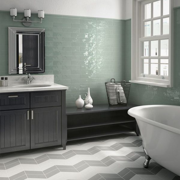 COTTAGE SUBWAY JADE GLOSS 75X300