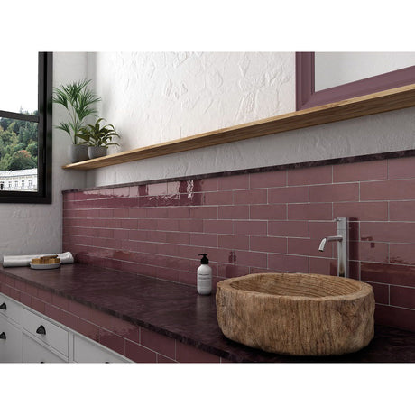 LA RIVIERA JUNEBERRY GLOSS SUBWAY 65X200