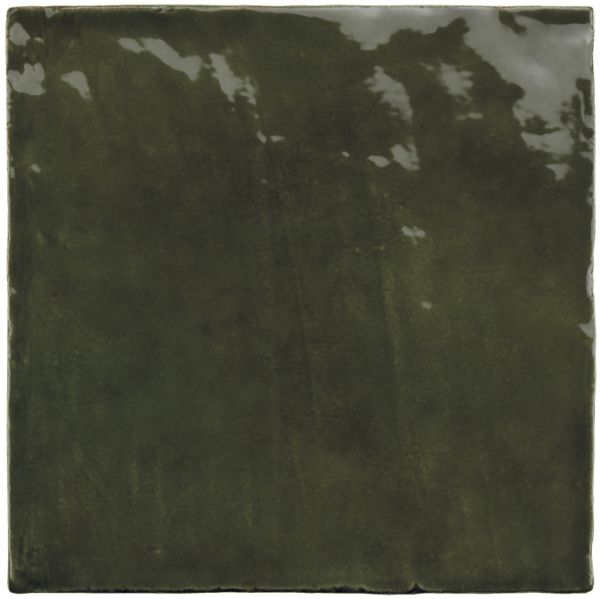 LA RIVIERA BOTANICAL GREEN GLOSS 132X132MM