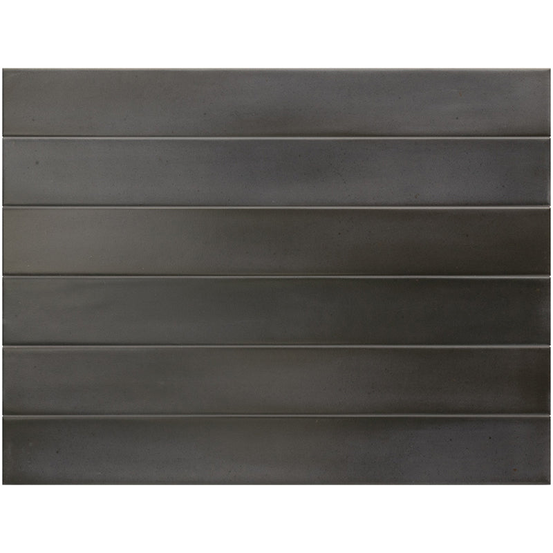 MASSIMO DARK BLACK SATIN SUBWAY 50X400MM