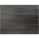 MASSIMO DARK BLACK SATIN SUBWAY 50X400MM
