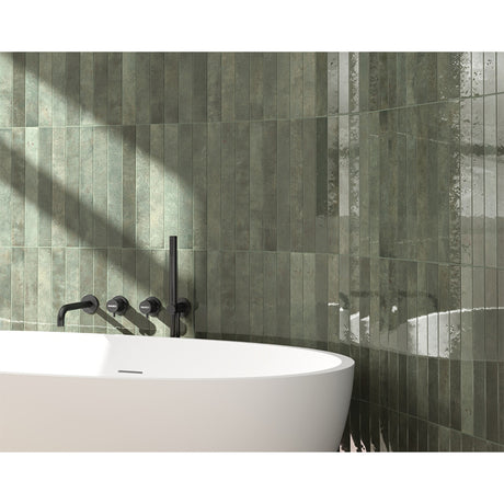 VERTICALE OAKMOSS GLOSS 50X400MM