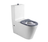 EXTRACARE Rimless Wall Faced Toilet Suite Dual Flush Single Flap Seat S or P Trap Available