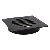 Square Waste 75mm Casting Brass Black 85x85mm