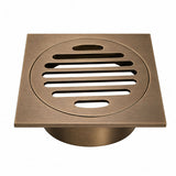 Square Waste 75mm Casting Brass Bronze 85x85mm