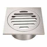 Square Waste 75mm Casting Brass Brushed Nickel 85x85mm