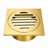 Square Waste 75mm Casting Brass Gold 85x85mm