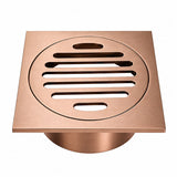 Square Waste 75mm Casting Brass Rose Gold 85x85mm