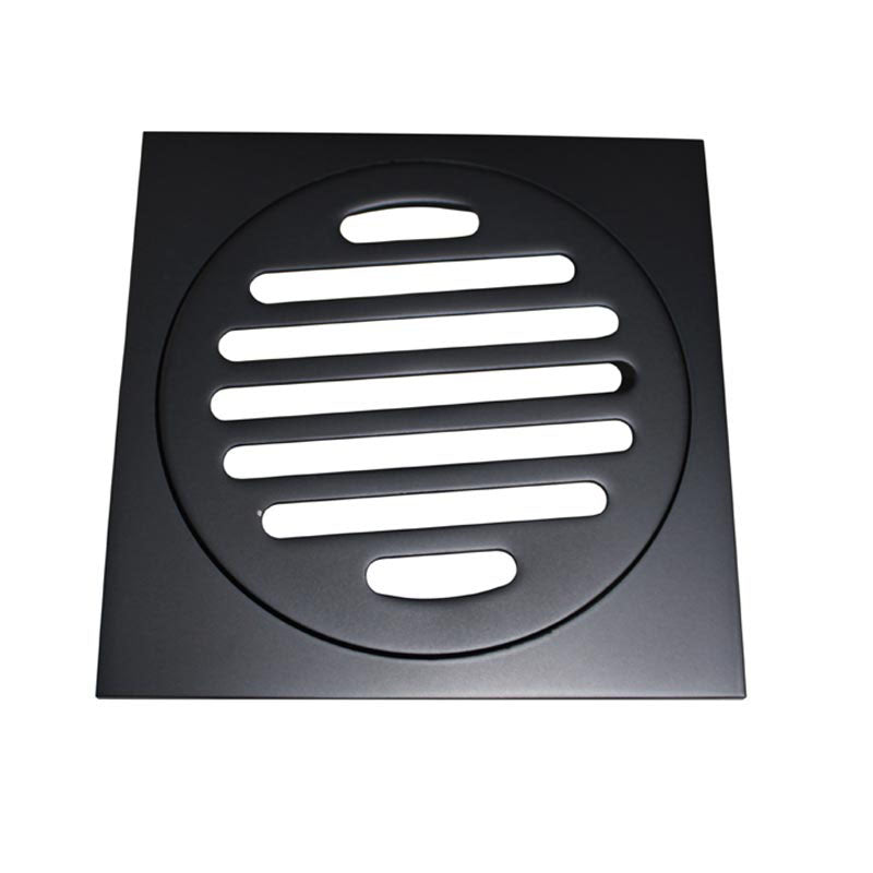 Square Waste 75mm Casting Brass Black 85x85mm