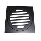 Square Waste 75mm Casting Brass Black 85x85mm