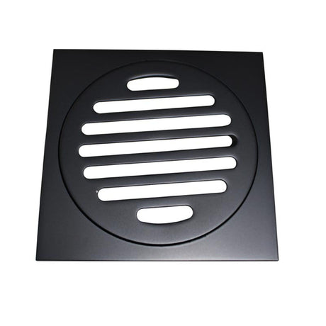 Square Waste 75mm Casting Brass Black 85x85mm