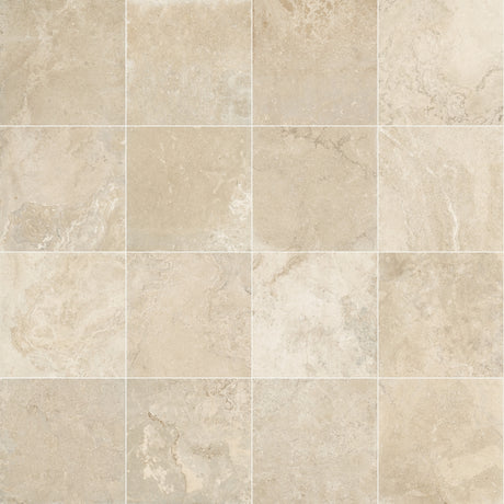 Travertino Lux Bianco Matt 600x600