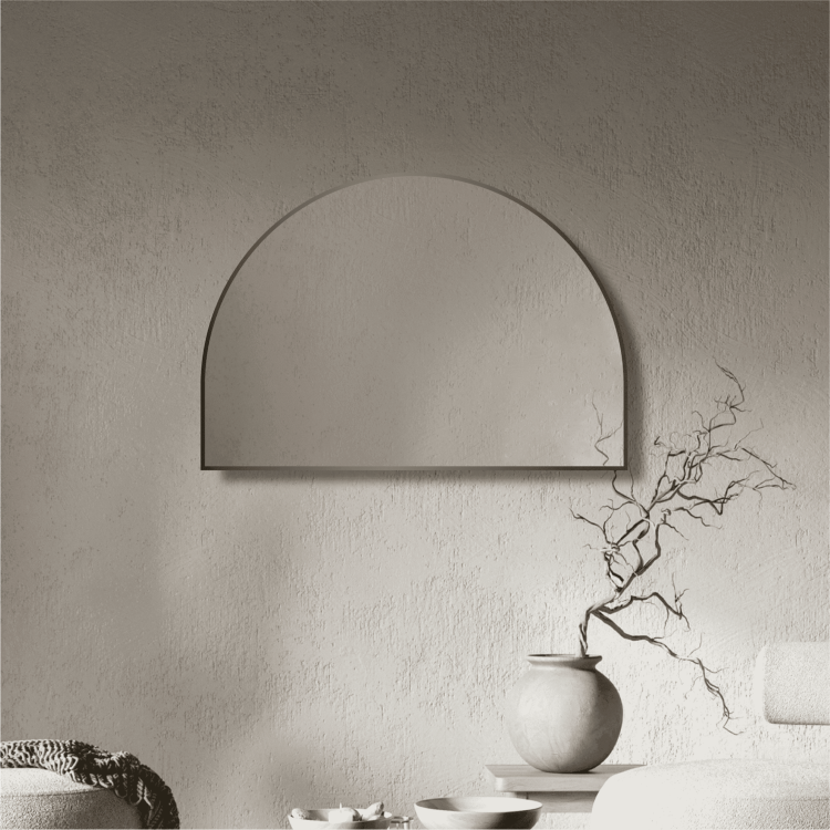 Arch Framed Mirror Matte Black 1200x900