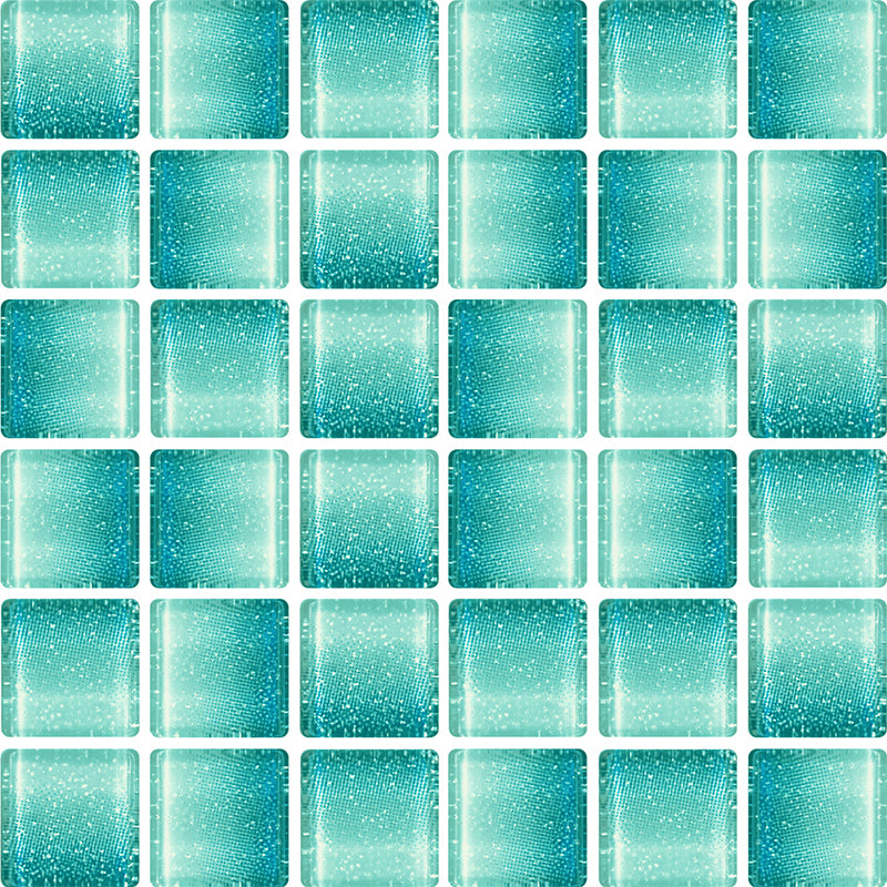 FUSION TEAL GLASS 20X20