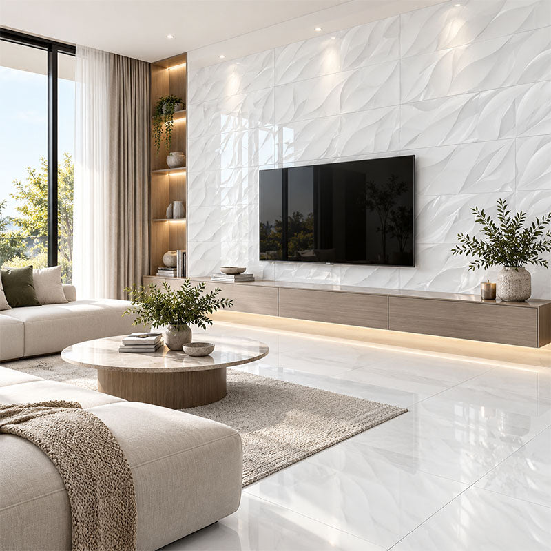 Forma Botanica White Gloss 300x600