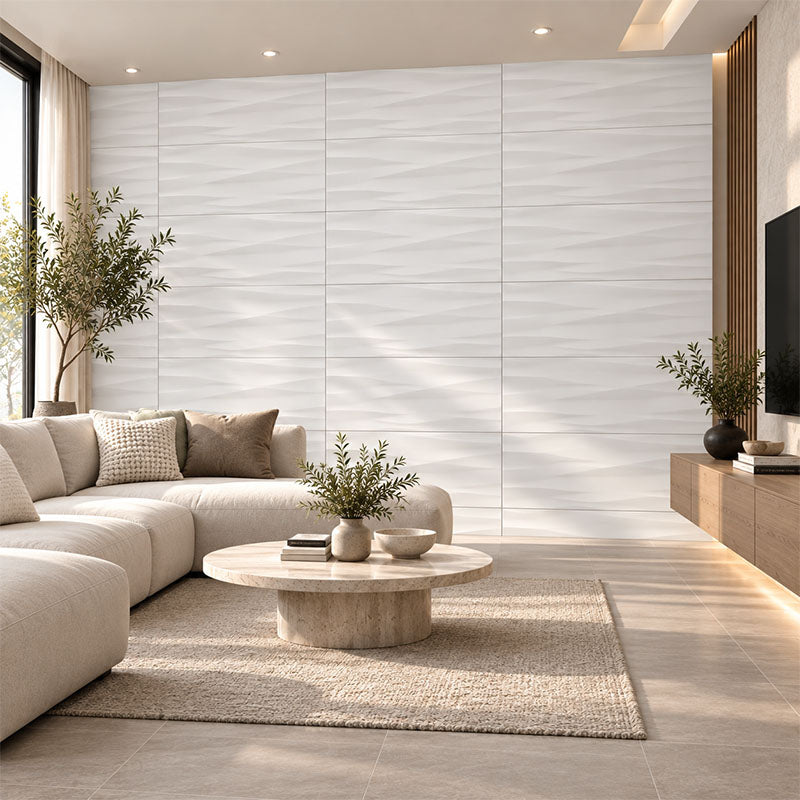 Forma Flow White Satin 300x600