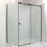 10mm Sliding Shower Screen Front (1150-1220mm) & Return (900mm) Gun Metal