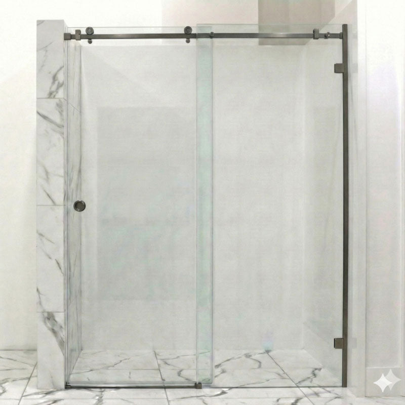 10mm Sliding Shower Screen Front Only (1150-1220mm) Gun Metal