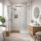 10mm Sliding Shower Screen Front Only (1150-1220mm) Chrome