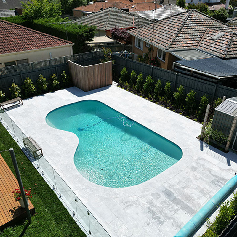 Marble Grey Apricot Honed Paving 300x75x12mm
