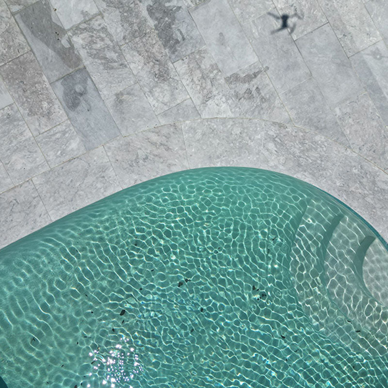 Marble Grey Apricot Honed Paving 300x75x12mm