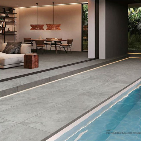 Baroque Grey 40x60 20mm Bullnose-Pencil Edge