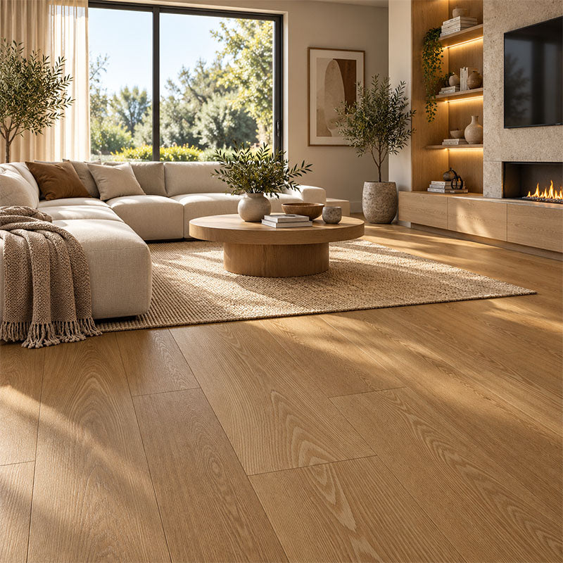 AB Grade Red Oak & White Ash Engineered Hardwood Autumn Leaves 1900x190x14/3mm