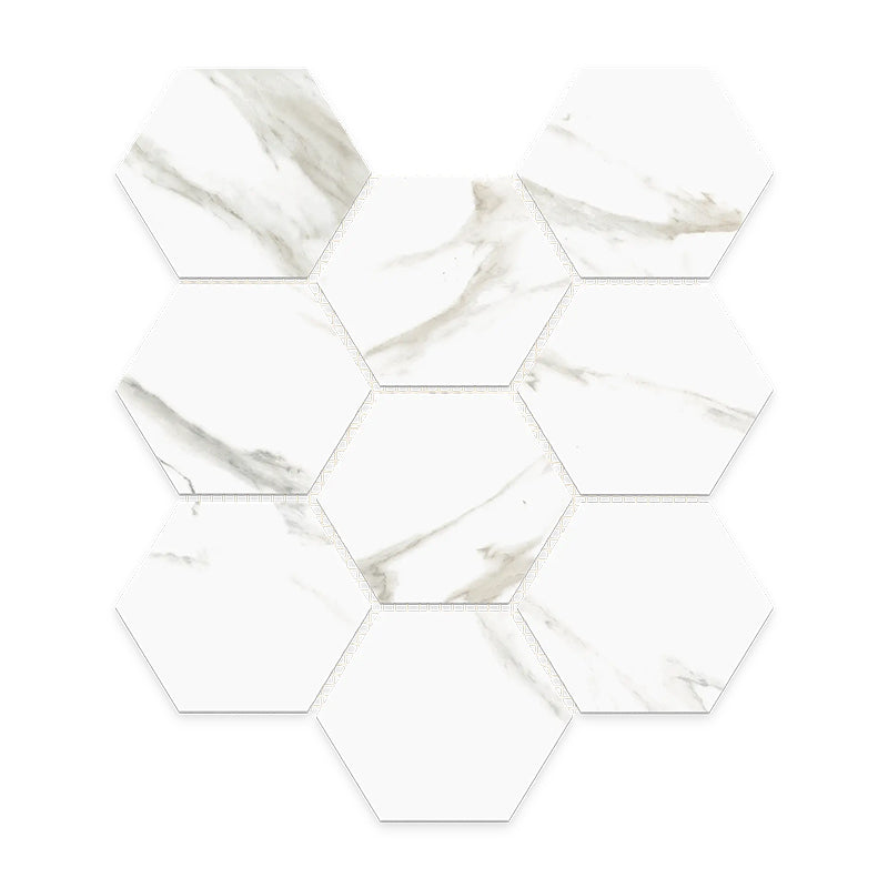 CALACUTTA ORO POLISHED HEXAGON 100X100 MOSAIC (292X252)