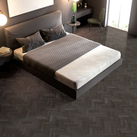 Hardwood Iron Bark Herringbone 35.2x42.2 Surface Tech
