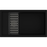 Carysil Harmony Single Bowl Granite Kitchen Sink Black 780x460x250mm