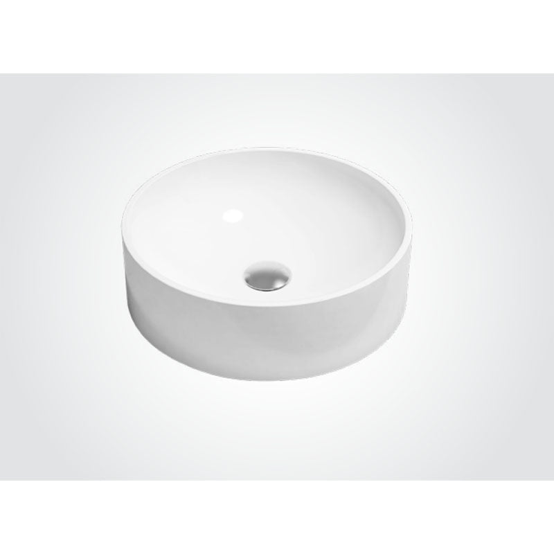 Solid Surface Basin Series Ivy Above Counter Matt Black 420x420x150mm