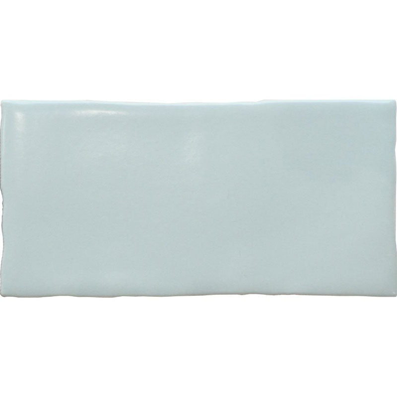Lodge Subway Wavy Edge Matt Mint Green 75x150mm