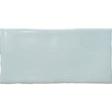 Lodge Subway Wavy Edge Matt Mint Green 75x150mm