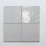 Lodge Wavy Matt Light Grey Wall 150x150mm
