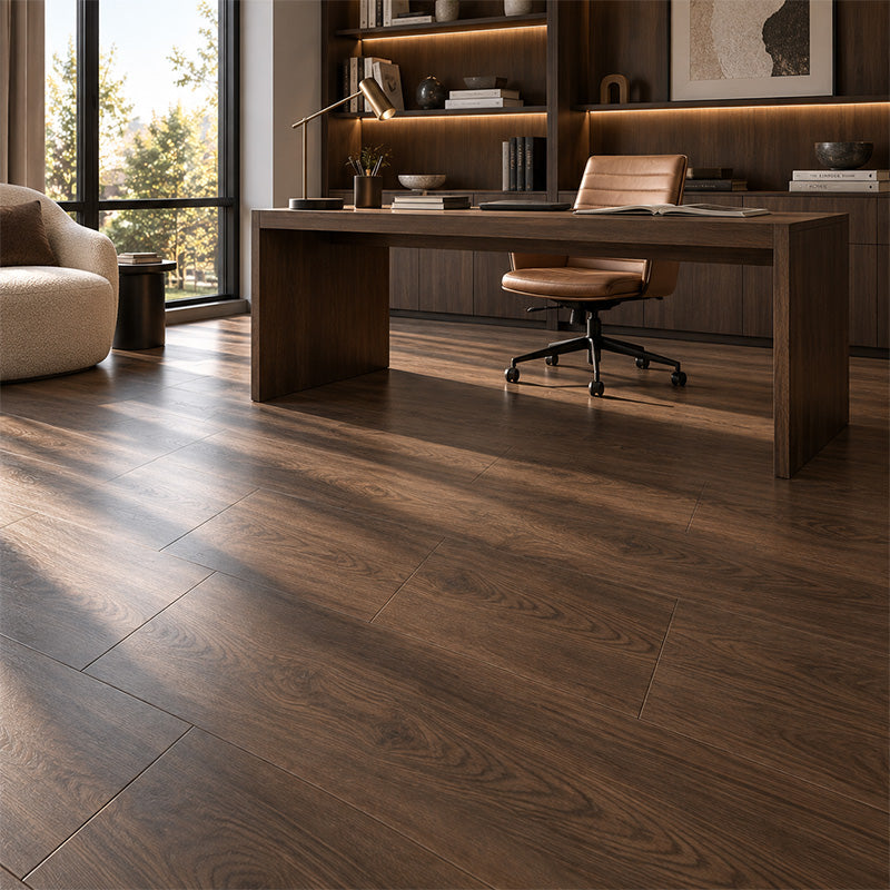 Elemental Wood Laminate Flooring Dark Wood 1218x197x12mm