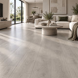 Elemental Wood Laminate Flooring White Wash 1218x197x12mm