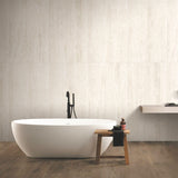Travertine Vein Cut Beige Carving Matt 600x600