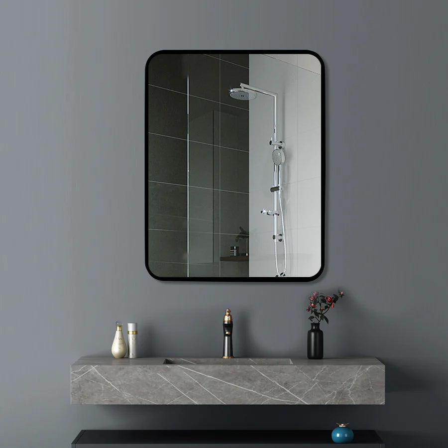 SQUARE SHAPE BLACK FRAMED MIRROR 500*650*40mm