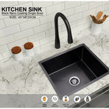 Single Bowl Sink Nano Black 380x450x200mm