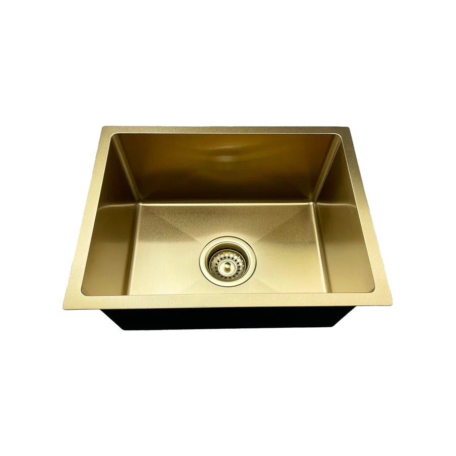 Single Bowl Sink Golden Brushed 350x450x200mm