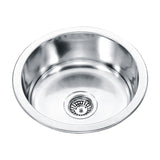 DANTE 20L Round Counter Top Sink with Waste 445x445x170mm