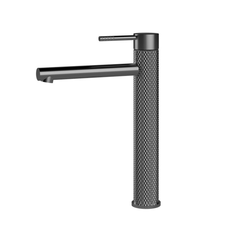TIARA Tower Basin Mixer with Unique Textured Body Gun Metal Finish