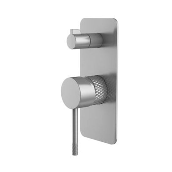 TIARA Diverter Mixer With Unique Textured Body Brushed Nickel Finish