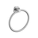 TIARA Towel Ring with Unique Textured Body Brushed Nickel