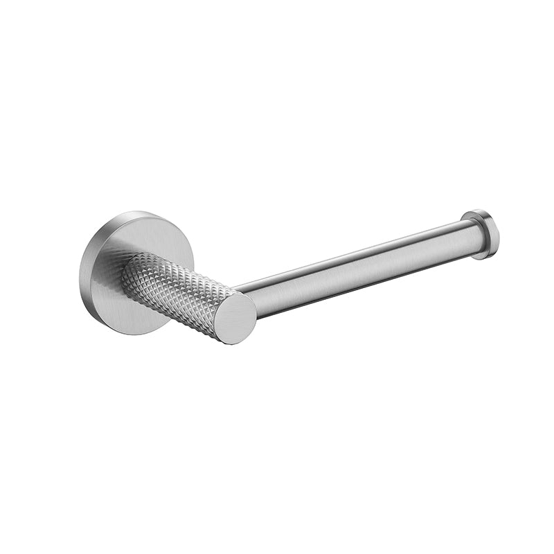 TIARA Toilet Roll Holder with Unique Textured Body Brushed Nickel