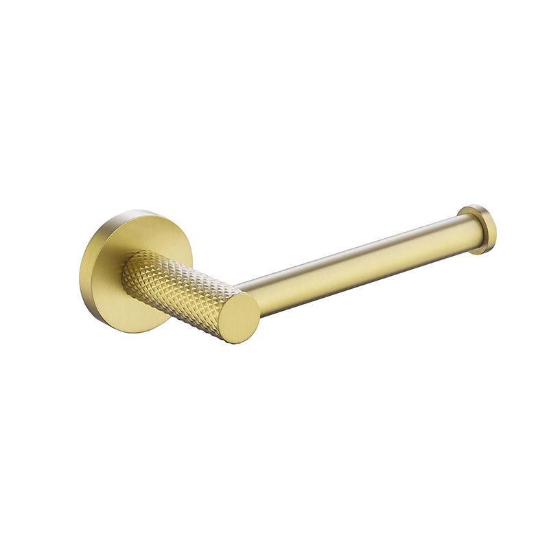 TIARA Toilet Roll Holder with Unique Textured Body Brushed Brass