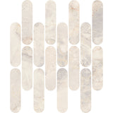 Kaolin Cielo Dolomite Mosaic-Ovaletti 33.8x30 SilkTec