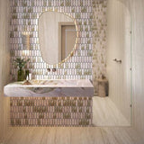 Kaolin x Greg Natale Pink Patagonia Mosaic-Ovaletti 33.8x30 SilkTec