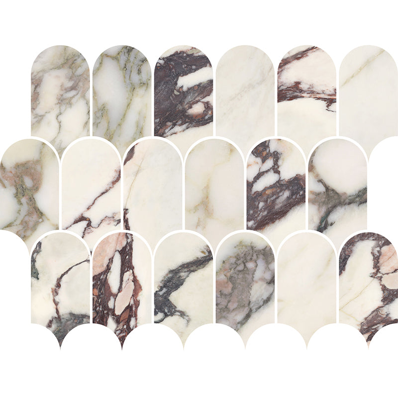 Kaolin x Greg Natale Calacatta Viola Mosaic-Roman 30x24 SilkTec